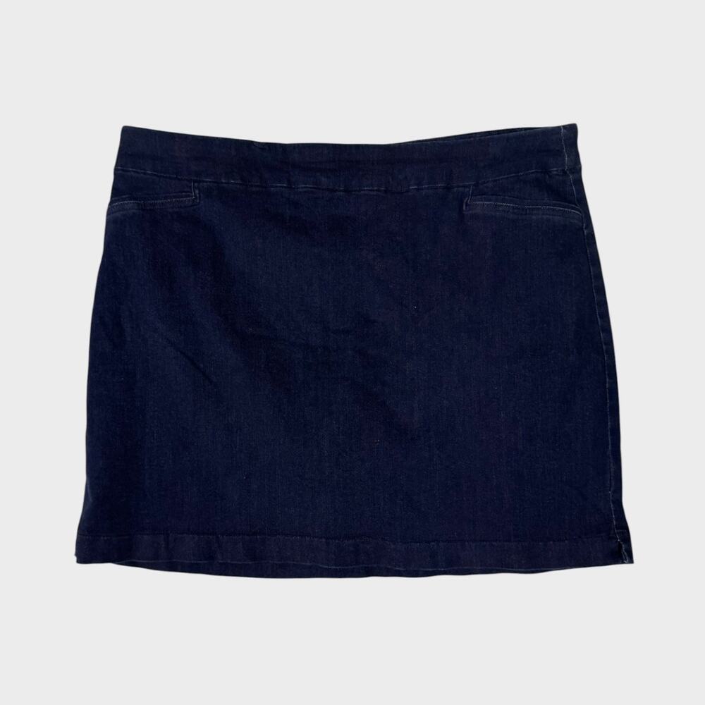 Croft & Barrow Size 18 Blue Denim The Effortless Stretch Skort